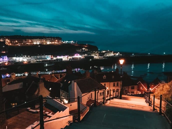 Secrets of 199 Steps Whitby (2023 Guide) - Coffin Benches, Dracula & Faith! 3 199 steps whitby at night