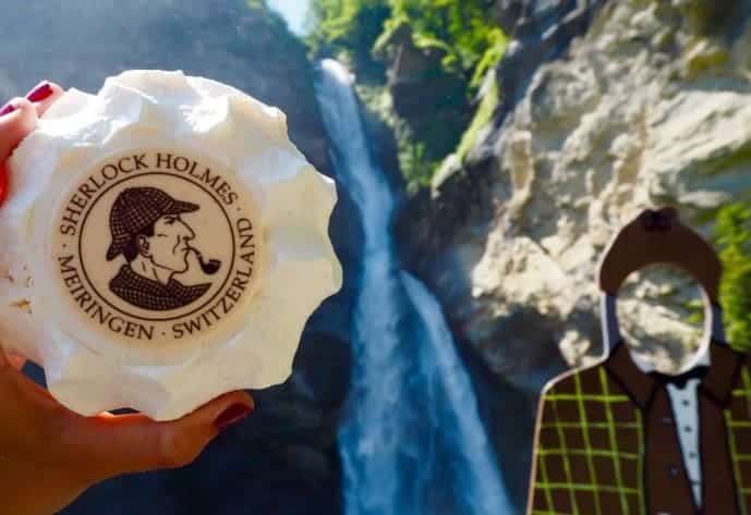Finding Sherlock Holmes in Meiringen & The Infamous Reichenbach Falls 5 Sherlock Holmes Meringue in Meiringen at the Reichenbach Falls Switzerland
