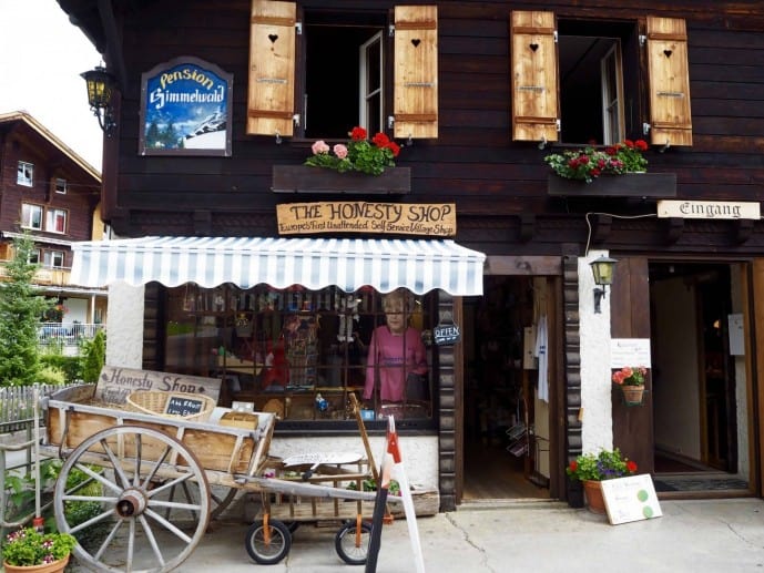 Honesty Shop in Gimmelwald Switzerland