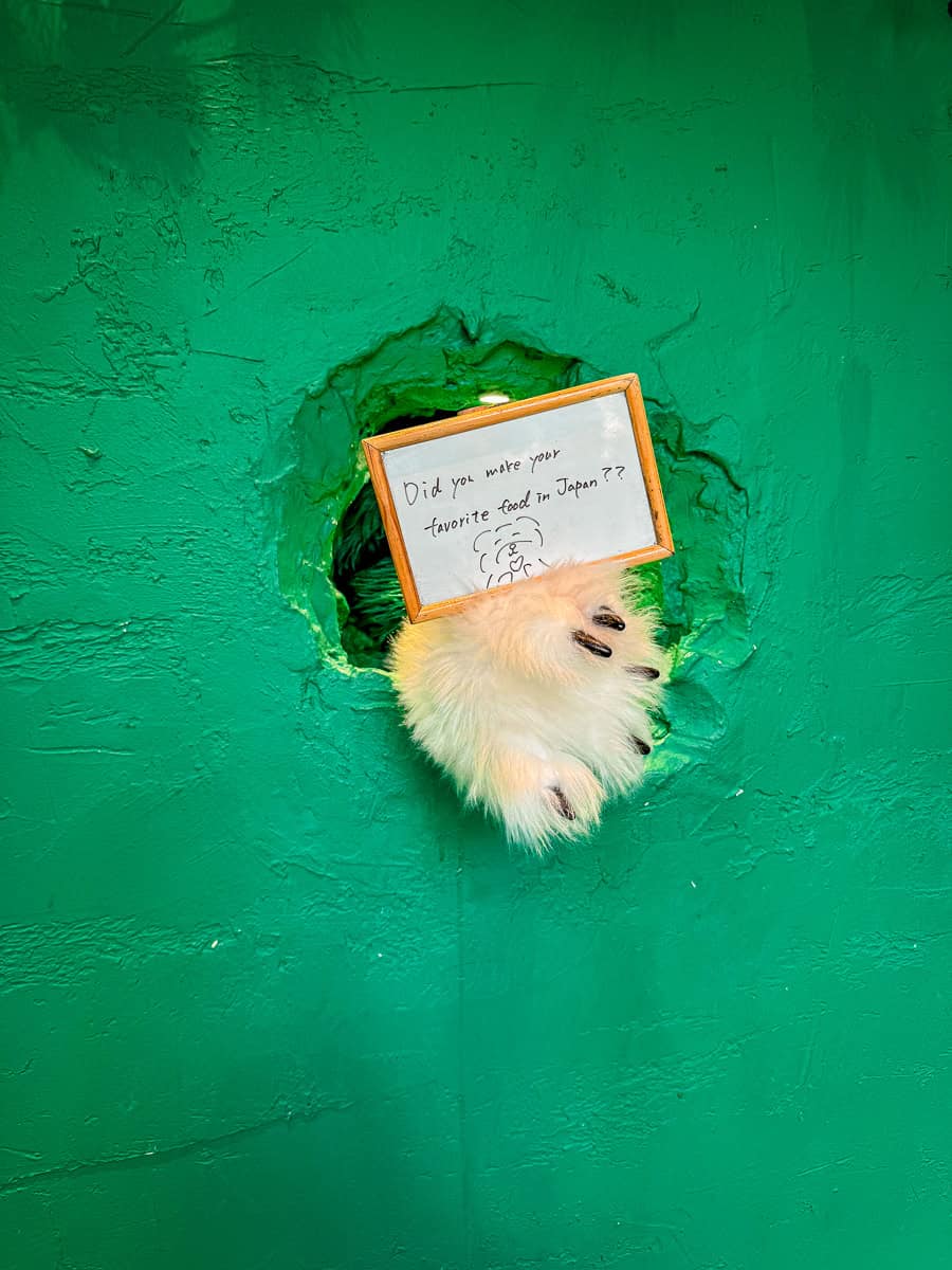 Anakuma Café - Visit a Whimsical Bear Paw Café in Tokyo! 16 Anakuma Cafe Bear Paw Hole in Wall Japan