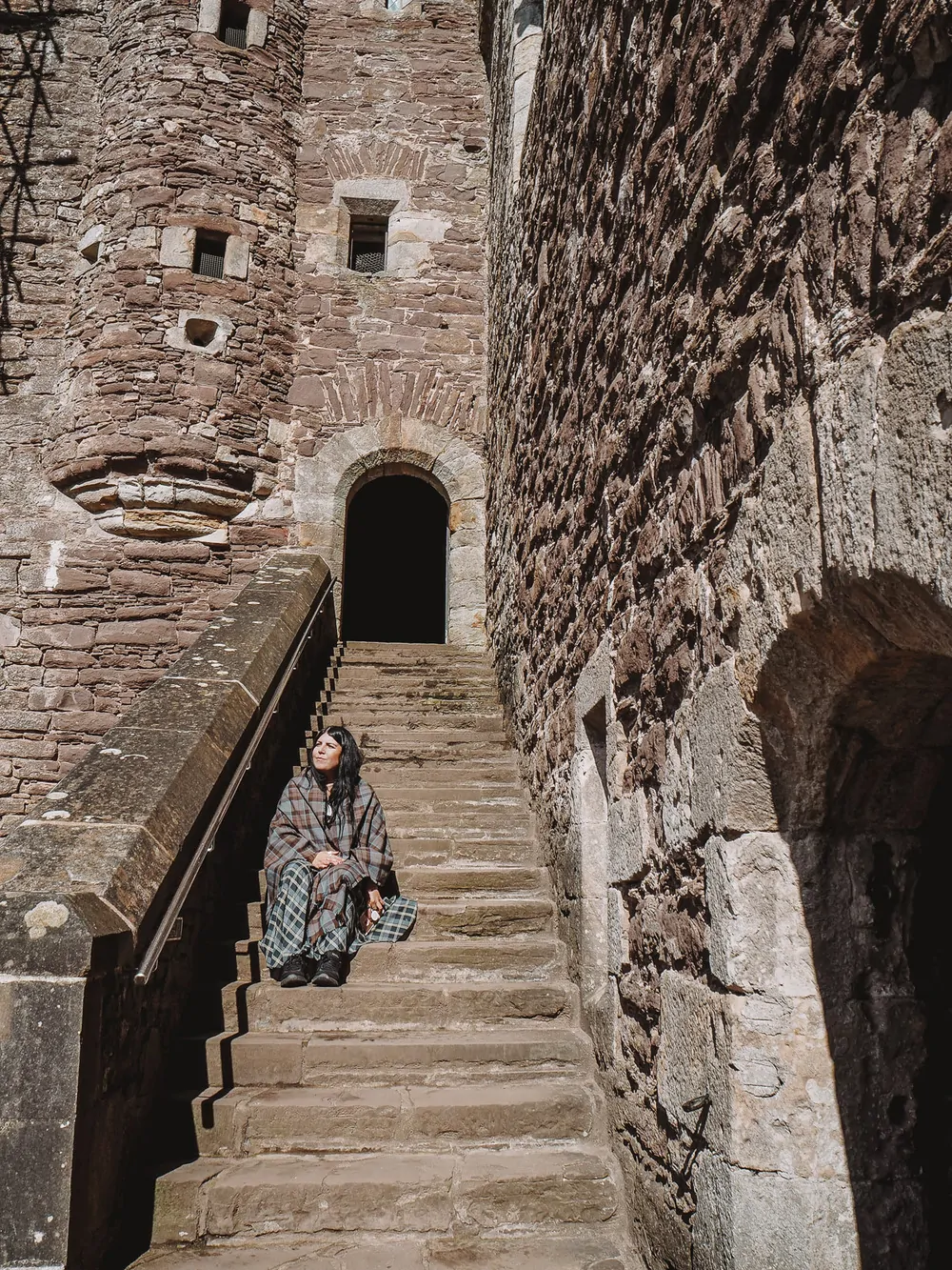 Castelo Leoch Escadas do Castelo de Doune