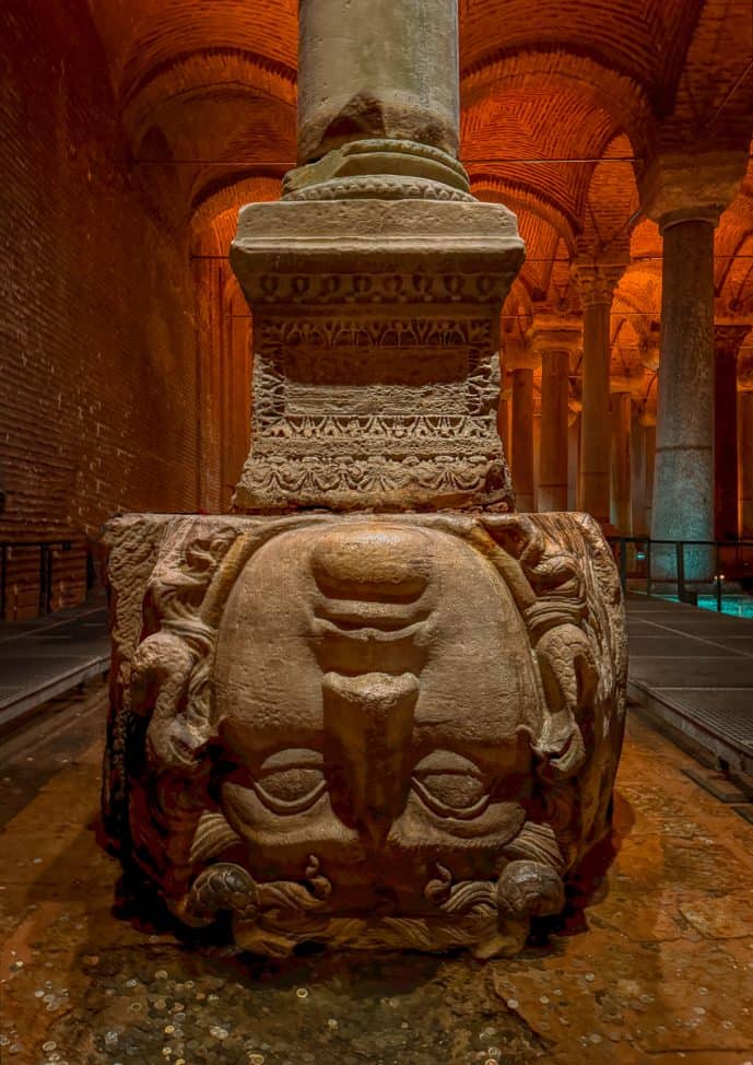 Basilica Cistern Medusa Head