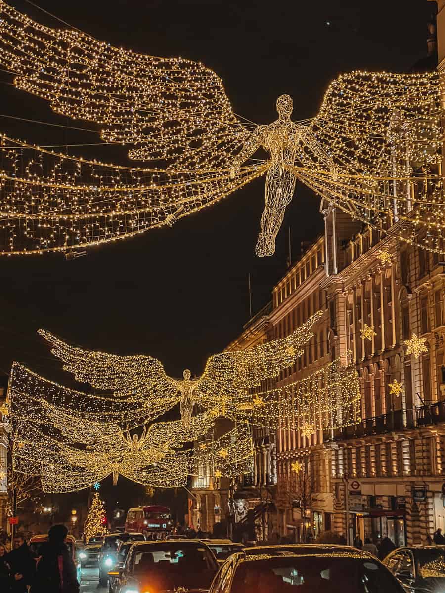 Piccadilly Circus Christmas lights