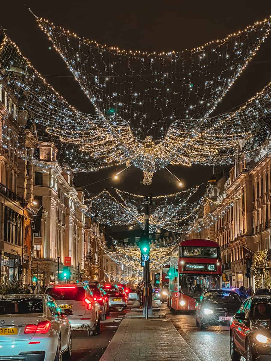 Christmas lighting in deals london