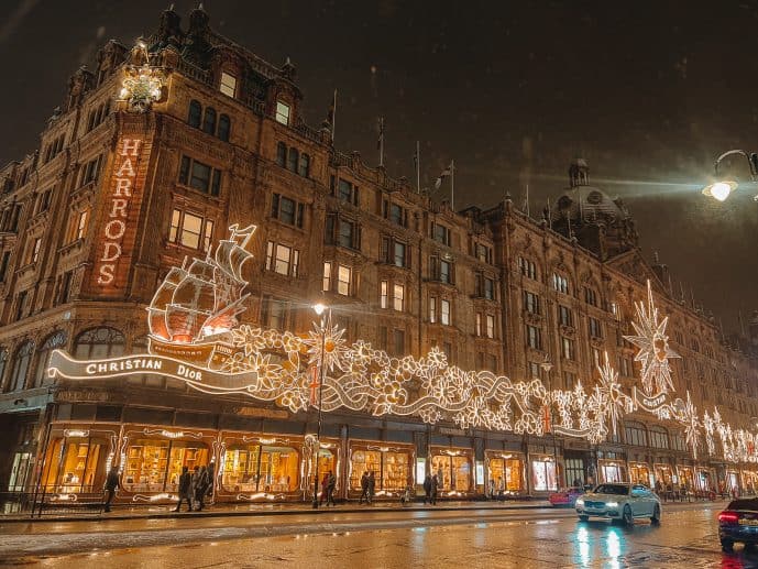 London Harrods Christmas Display