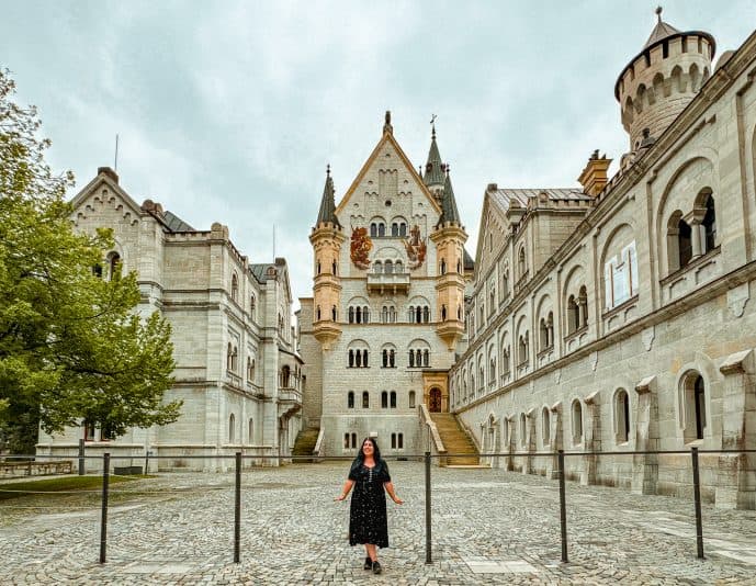 Neuschwanstein Castle courtyard