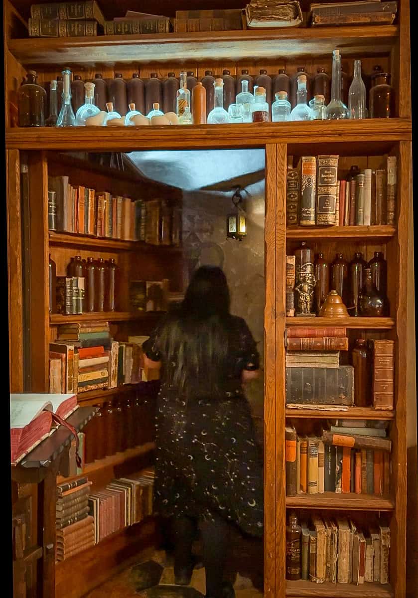 Black Magic Bar - Best Place to Try Riga Black Balsam (2026)! 13 Black Magic Secret bookcase door