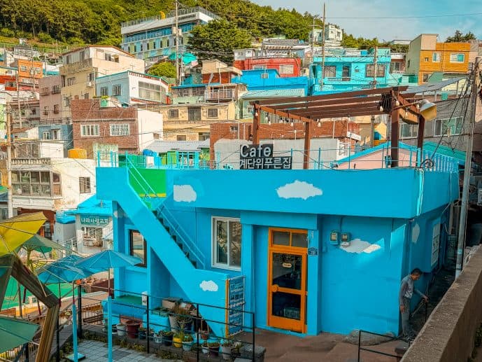 Blue House on the Stairs Busan