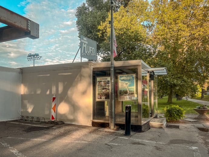 Bratislava UFO Tower entrance