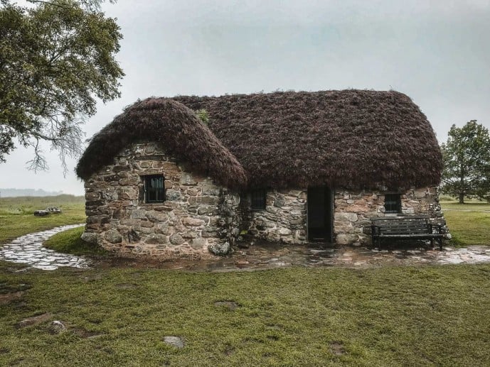 The Leanach Cottage at Culloden Moor