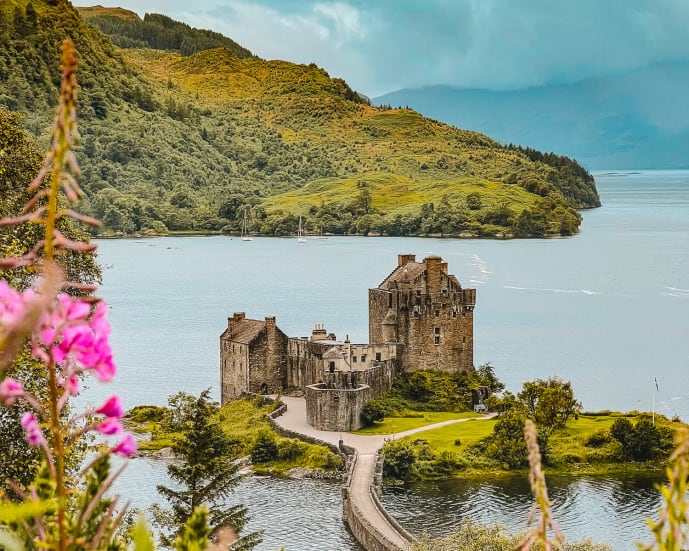 Carr Brae Viewpoint view of Eilean Donan Castle