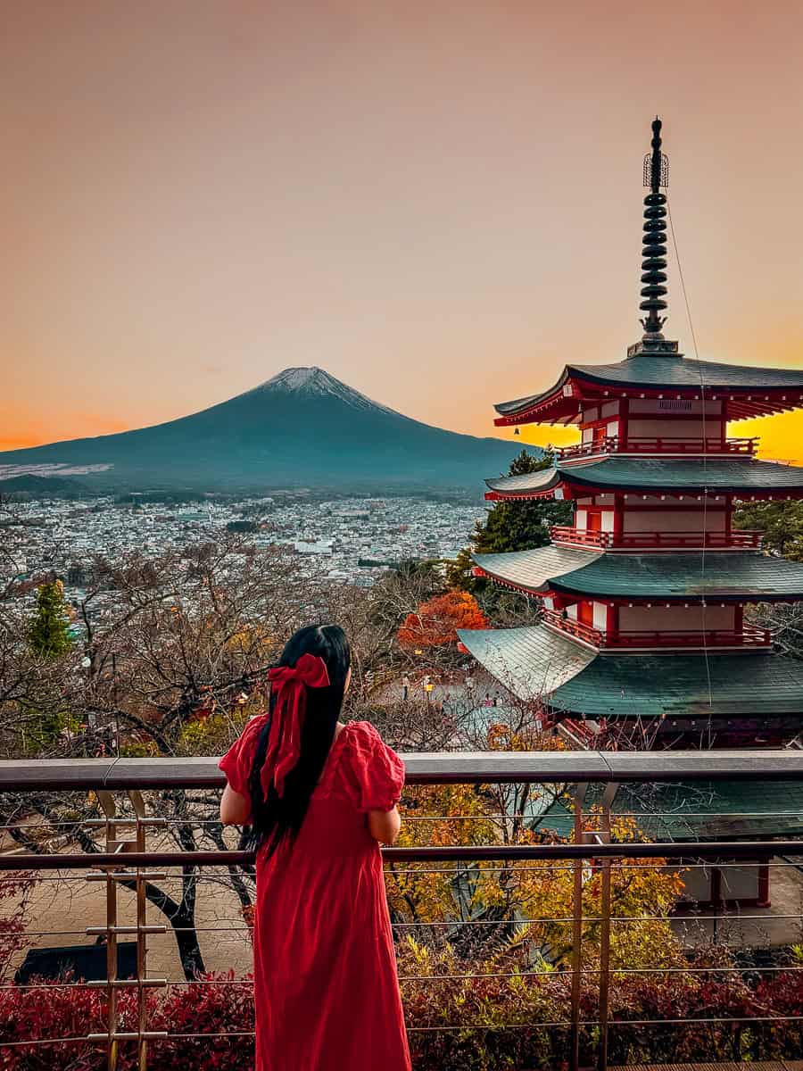Chureito Pagoda Mount Fuji Japan