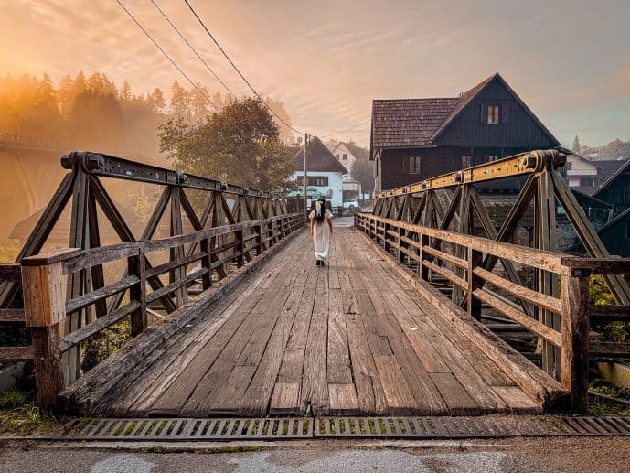 Rastoke in Croatia - Visit a Secret Fairytale Waterfall Village (2026)! 16 Rastoke Wooden Bridge