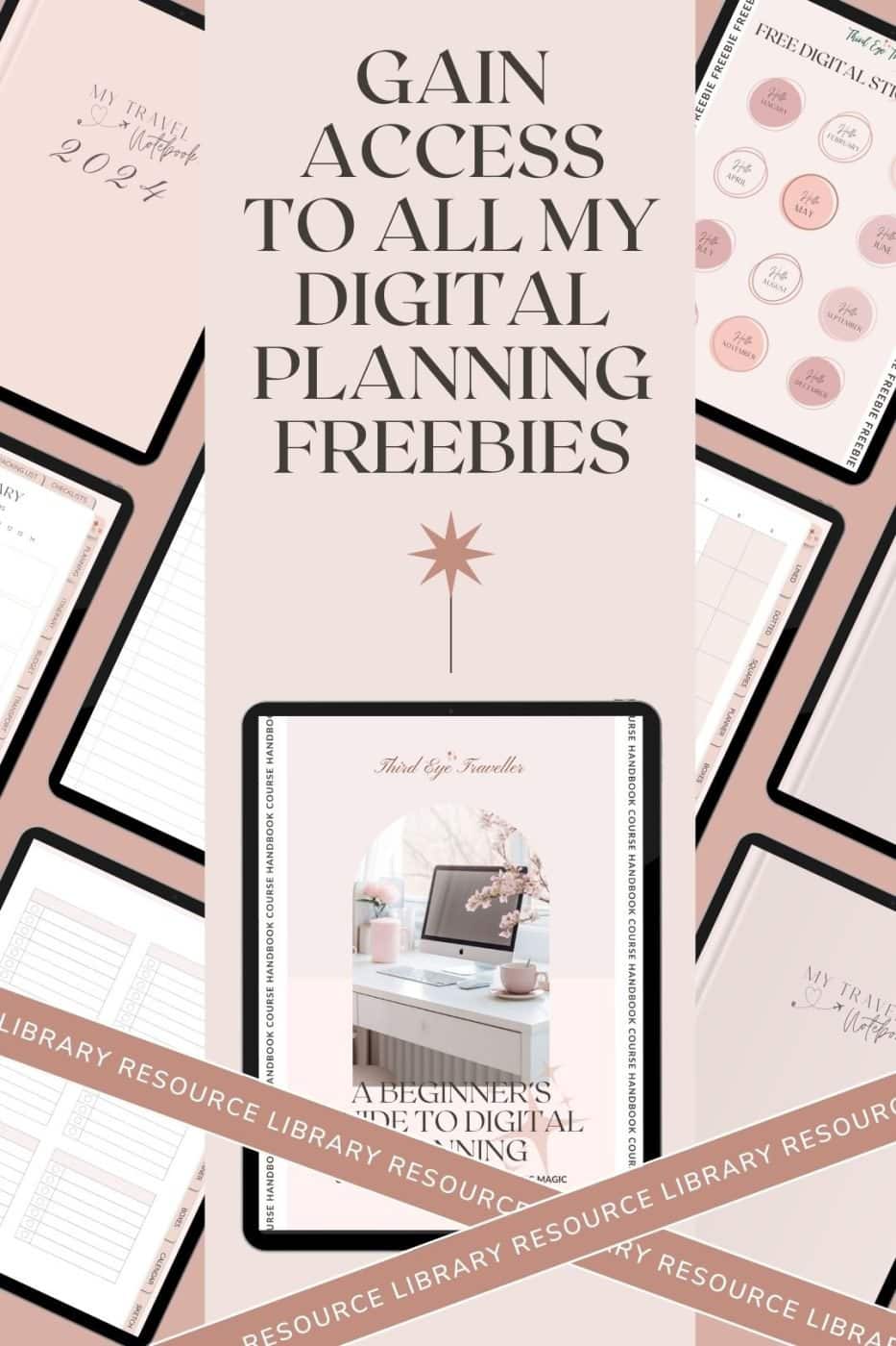 Digital Planning - The Ultimate Guide with a FREE Online Course (2026)! 2 Digital Planning Freebie Library
