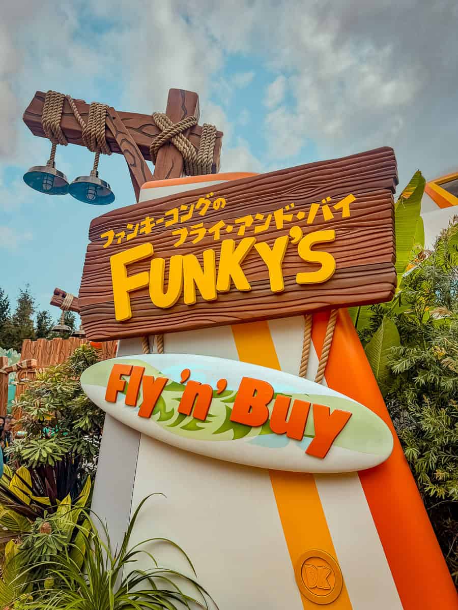 Ultimate Guide for Donkey Kong Country Japan at Super Nintendo World (2026)! 21 Funky's Fly n Buy Donkey Kong Country Japan