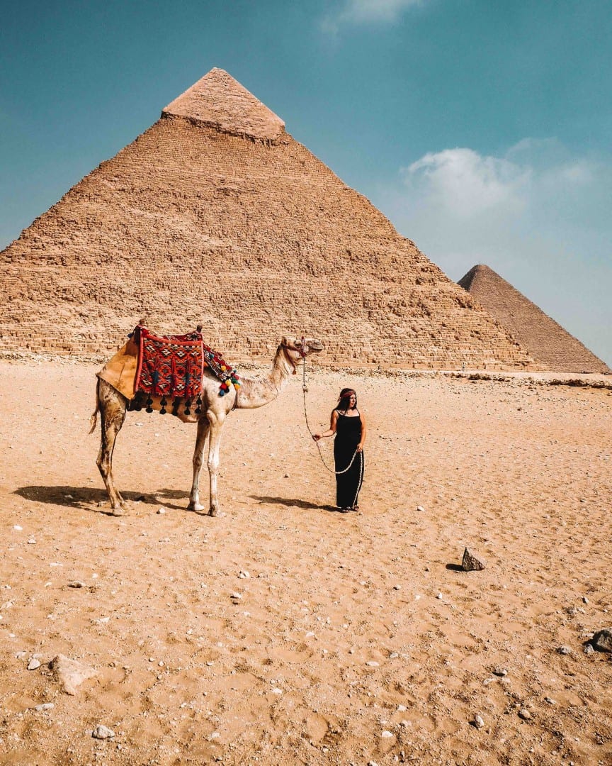 visiting the pyramids