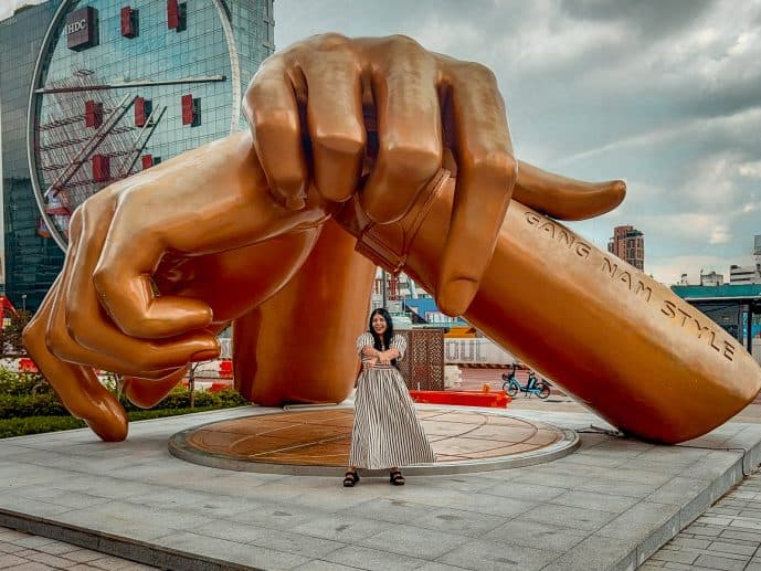 Gangnam Hands Statue Seoul