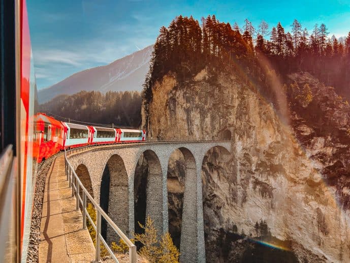 Glacier Express Landwasser Viaduct