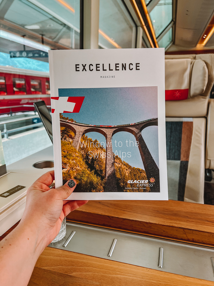 Glacier Express Excellence Class certificate