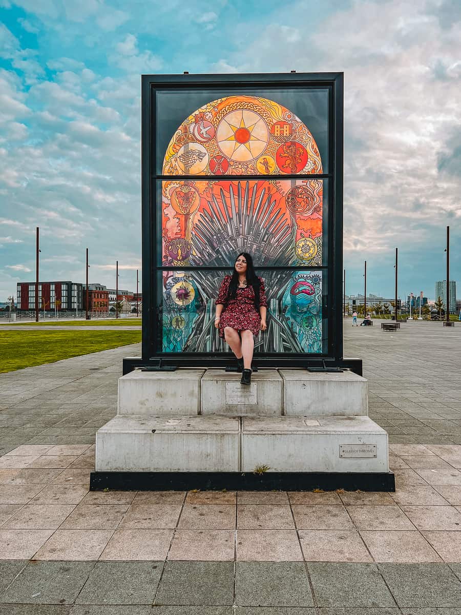 Glass of Thrones Belfast Iron Throne