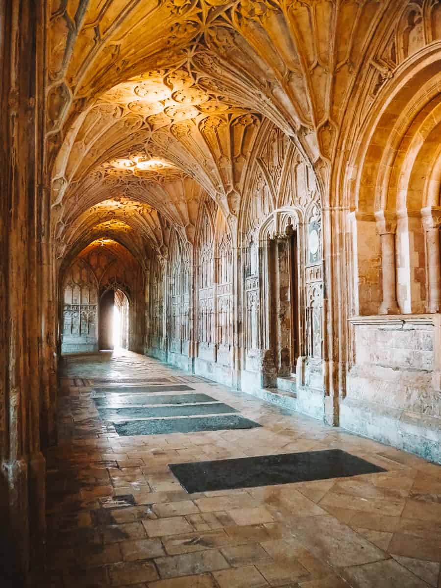 Catedral De Gloucester Interior E Lugar Antigos Do Filme De Harry