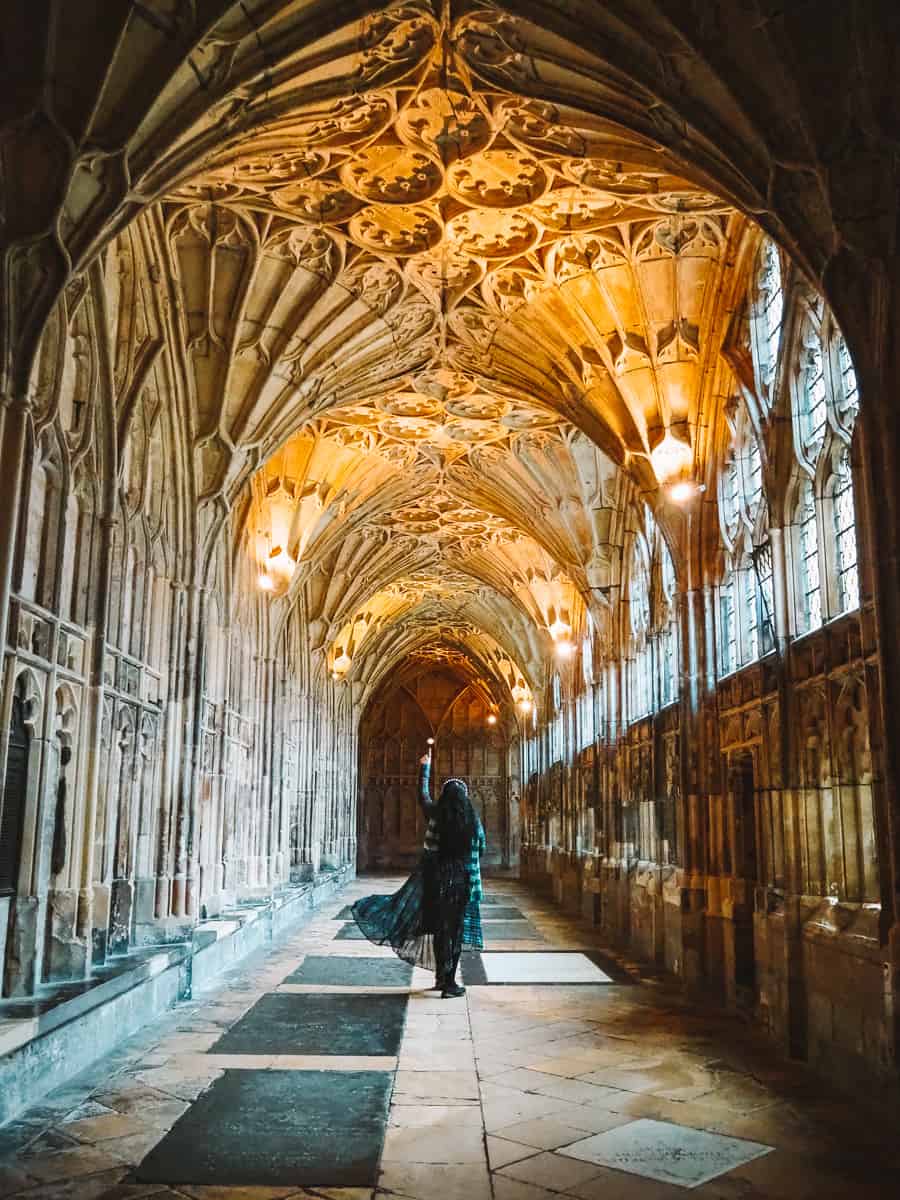 Catedral De Gloucester Interior E Lugar Antigos Do Filme De Harry