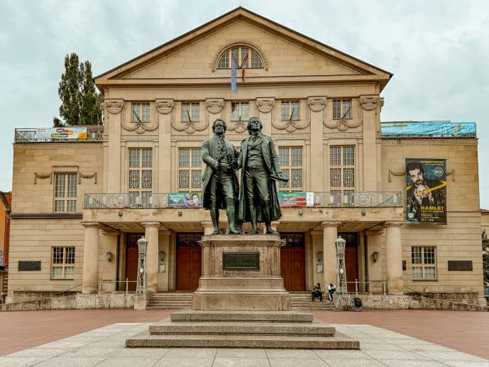 Goethe and Schiller Statue Weimar