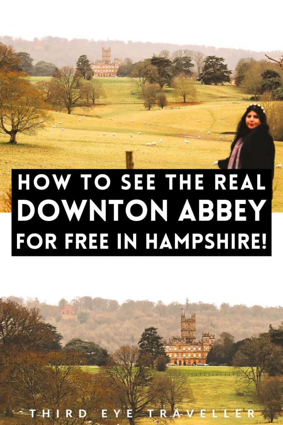 Highclere Castle for free public footpaths Downton Abbey