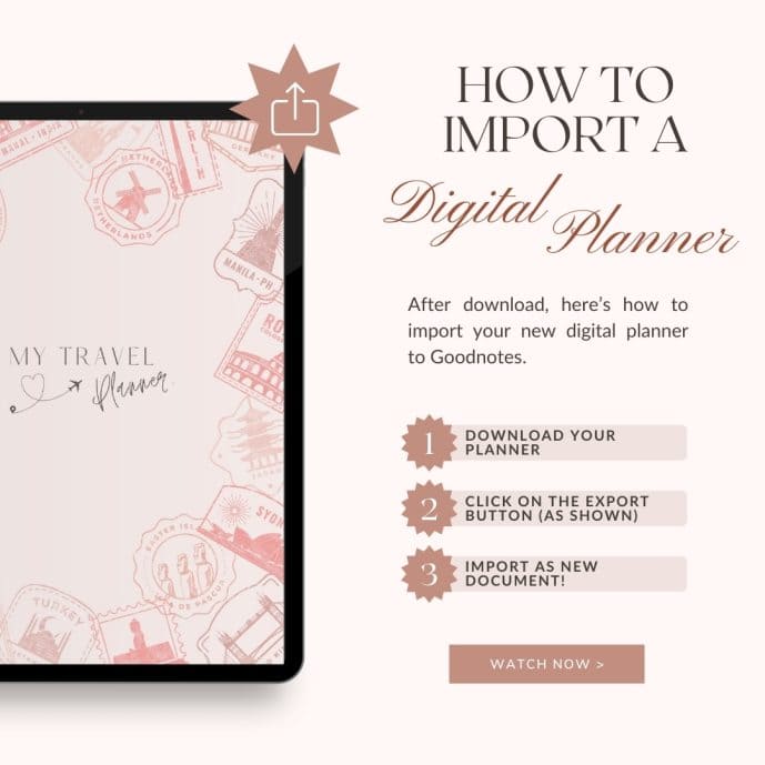 Digital Planning - The Ultimate Guide with a FREE Online Course (2026)! 14 How to import digital planner to Goodnotes
