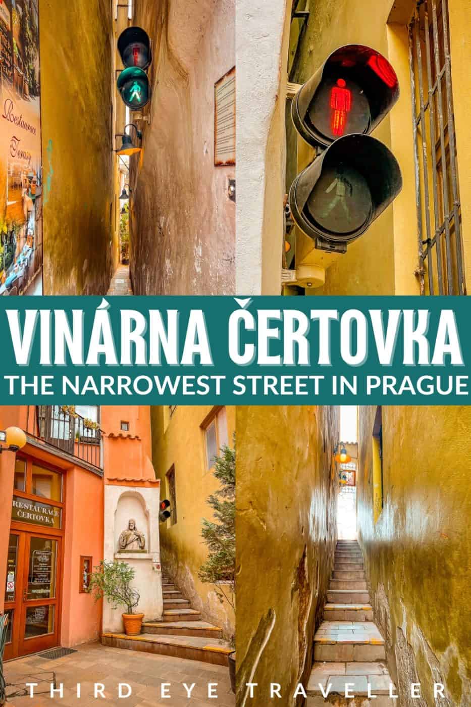 How to isit The Narrowest Street in Prague traffic light alley