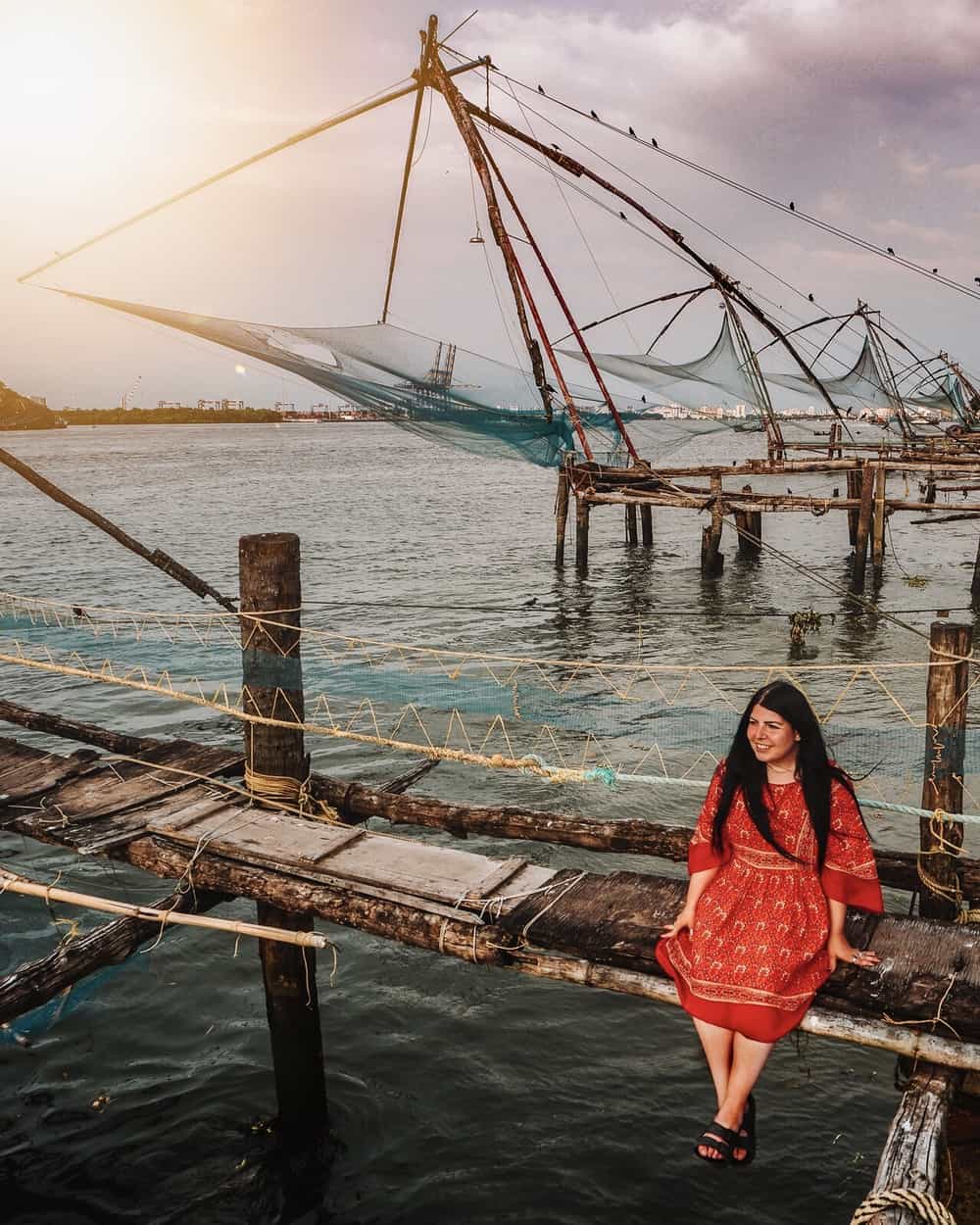 Chinese Fishing Nets at Sunset  India travel, Places to go