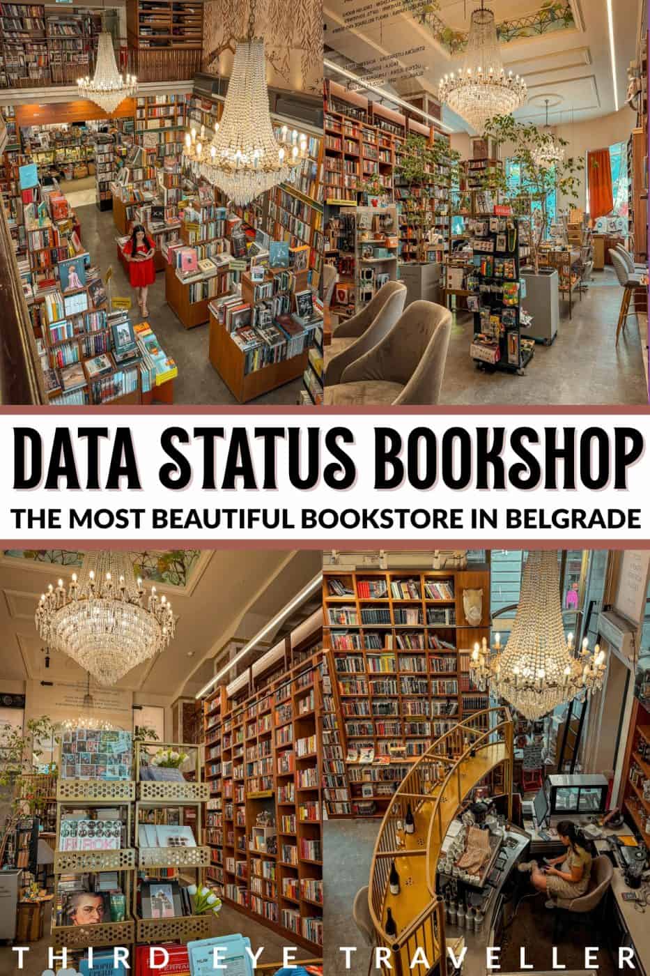 Inside Data Status Bookshop Belgrade Serbia