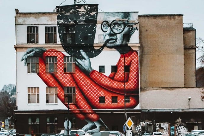 Street Art in Kaunas | Wise Old Man (Master)