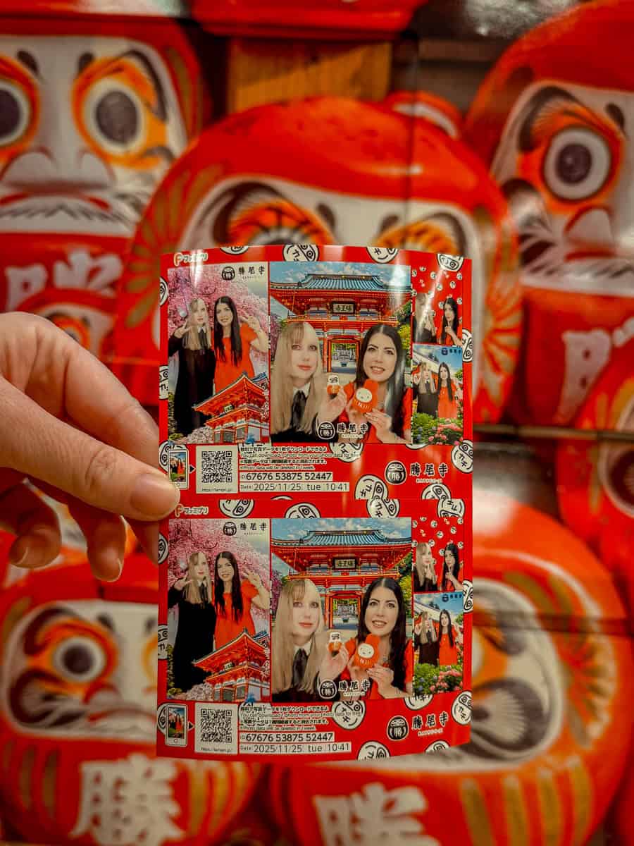 Daruma Photobooth Katsuoji Temple