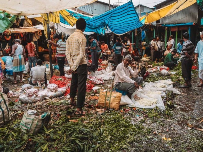 Mallick ghat flower market