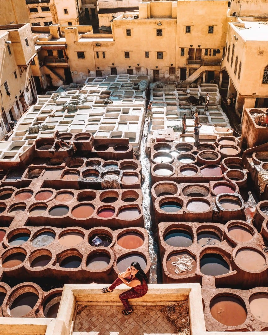 Dye pits of the Tanneries in Fes. - Picture of Morocco Explored