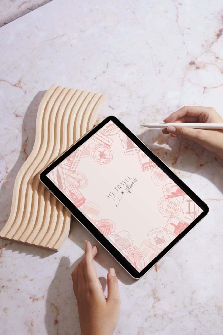MY Digital travel planner hands