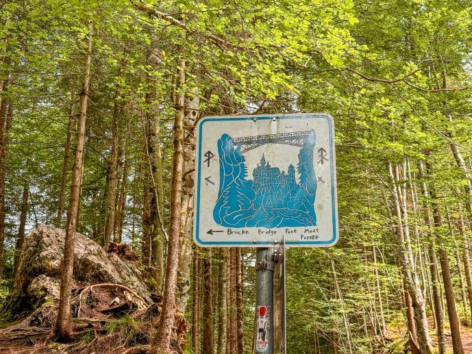 Marienbrucke Bridge sign