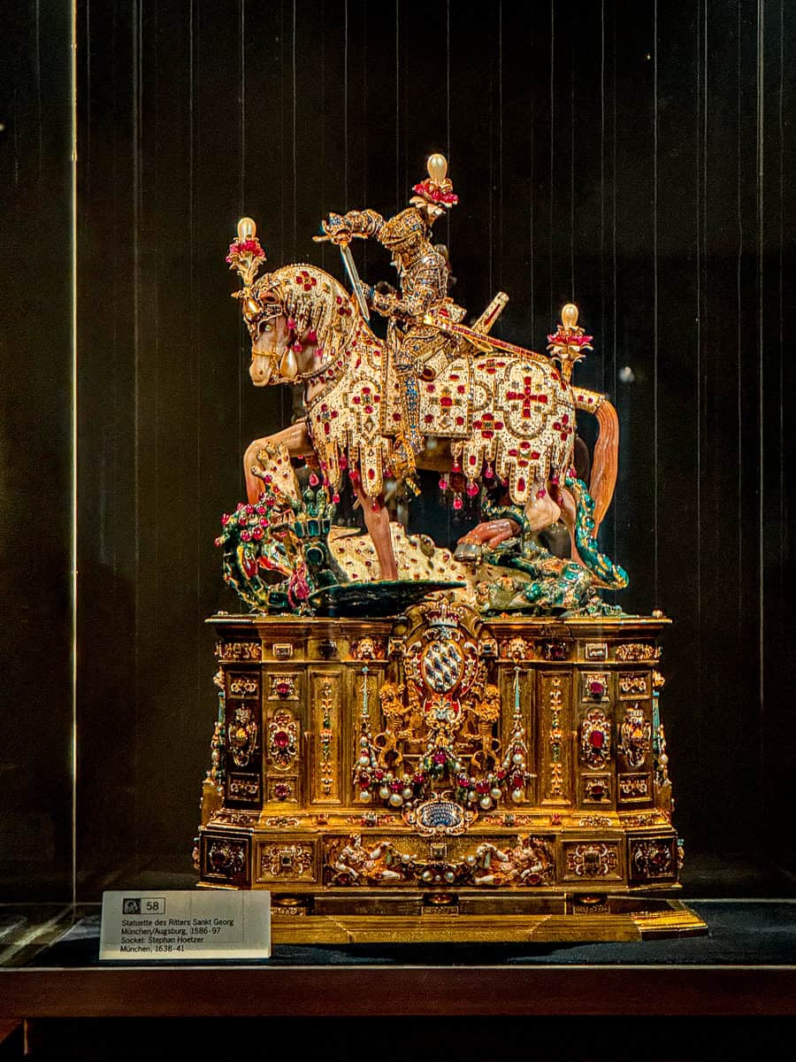 Inside Munich Residenz - Is this Magical Palace Worth Visiting in 2026? 27 Statuette of St George Slaying the Dragon