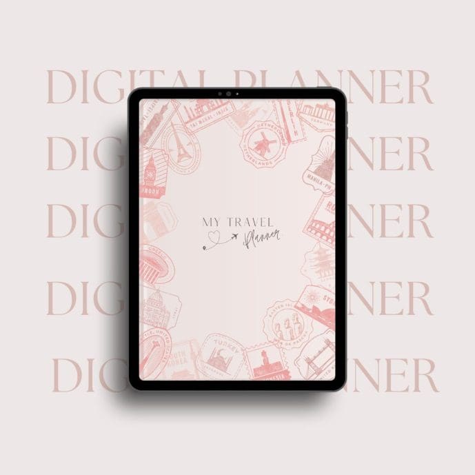 Digital Planning - The Ultimate Guide with a FREE Online Course (2026)! 4 My digital travel planner text mockup