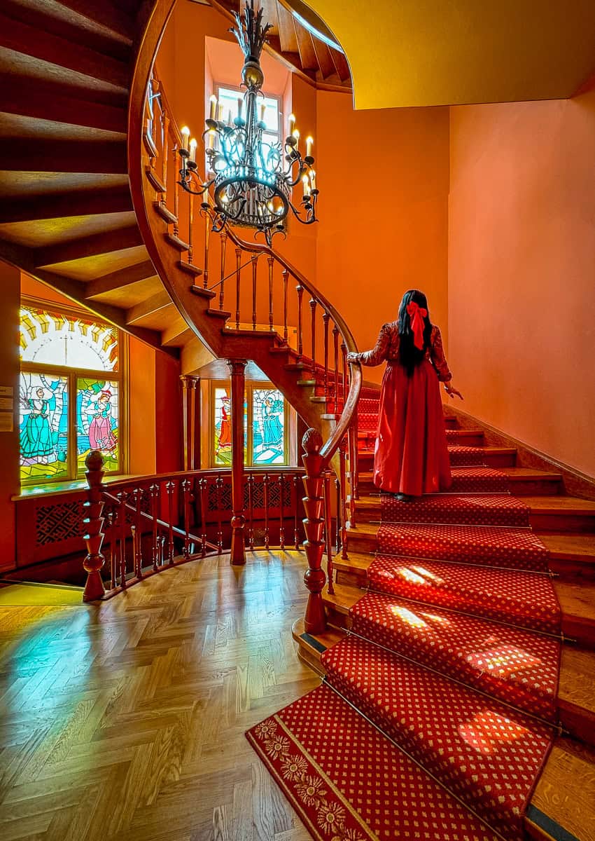 Sigulda New Castle staircase 