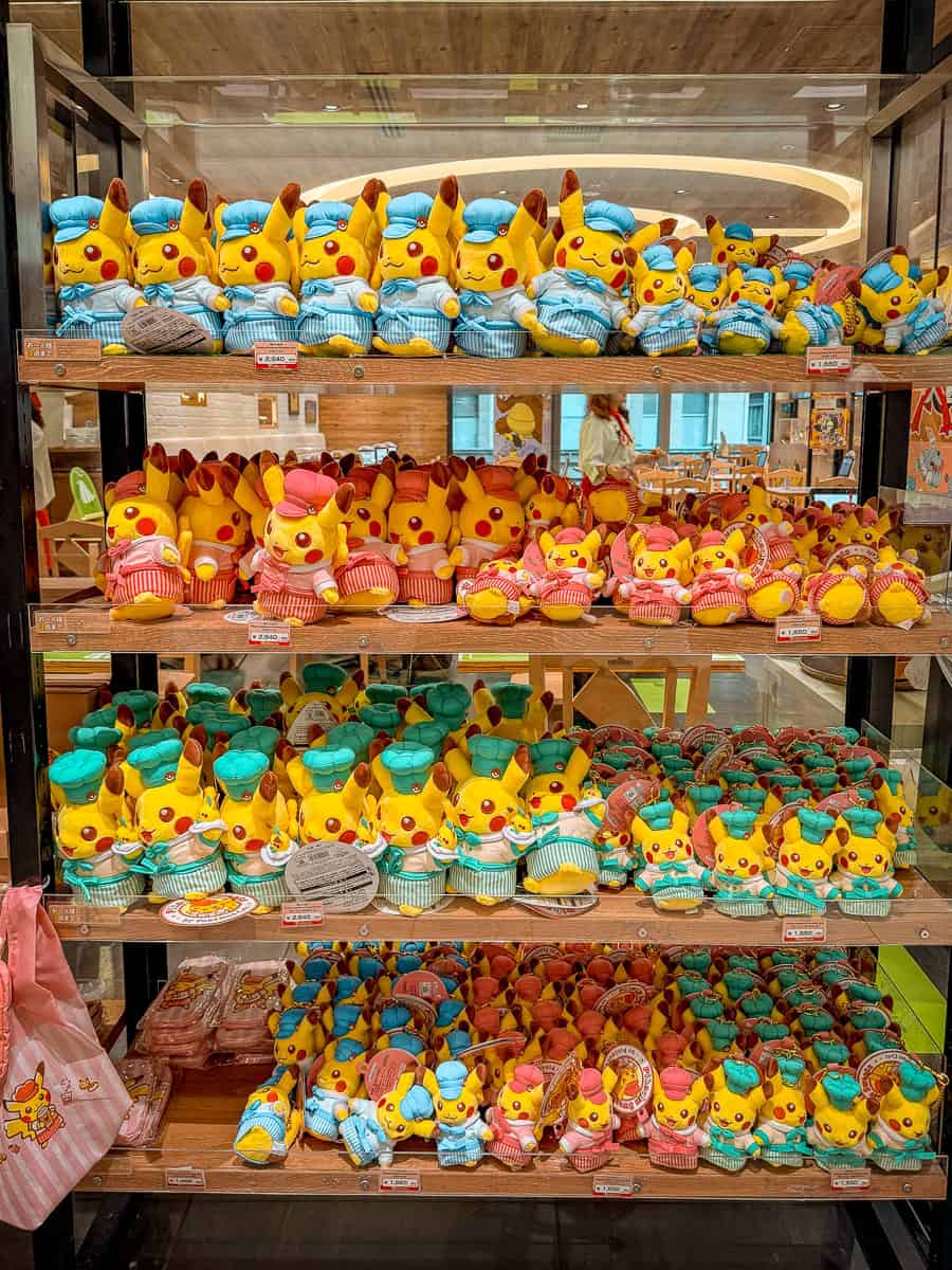 Pokemon Cafe merchandise