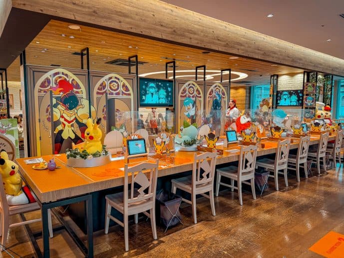 Inside Pokemon Cafe Japan