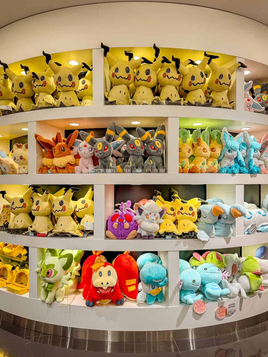 Pokemon Plushies in Pokemon Center DX