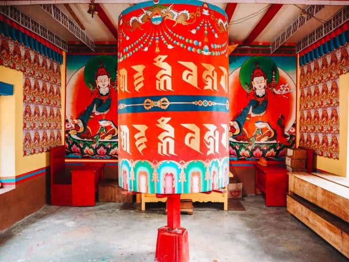 Buddhist temple in Sangti