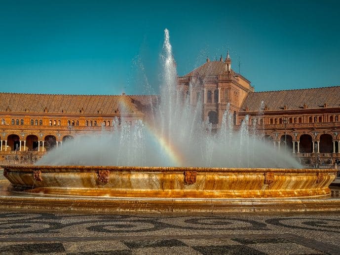 Plaza de España in Seville - Visit Naboo from Star Wars (2026)! 20 Fountain Plaza de Espana