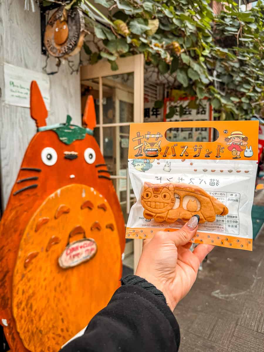 Shirohige’s Cream Puff Factory - Visit a Ghibli Bakery in Tokyo! 17 Catbus Biscuit sandwich Setagaya City Shirohige Cream Puff Factory