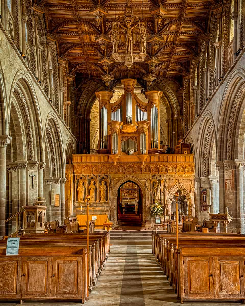 Inside St David's Cathedral