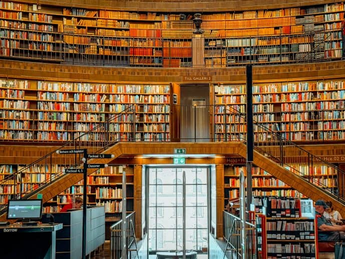 Stockholm Public Library Round reading room 