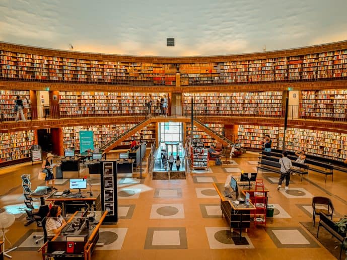 Stockholm Public Library Round reading room 